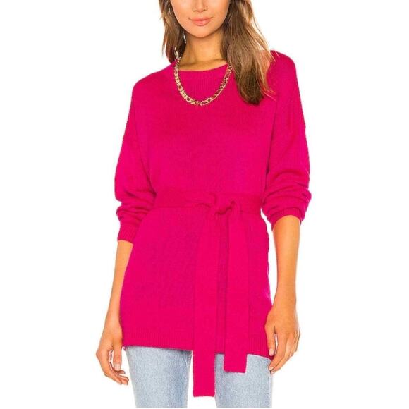 GRLFRND Sweaters - Grlfrnd Denim Size S Darren Oversize Tunic Sweater Pink No Belt